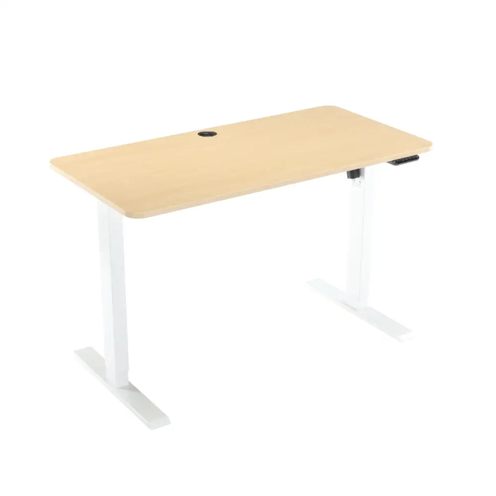 1.2m Sit and Stand Desk – Adjustable Height Natural Finish - Furniture > Office