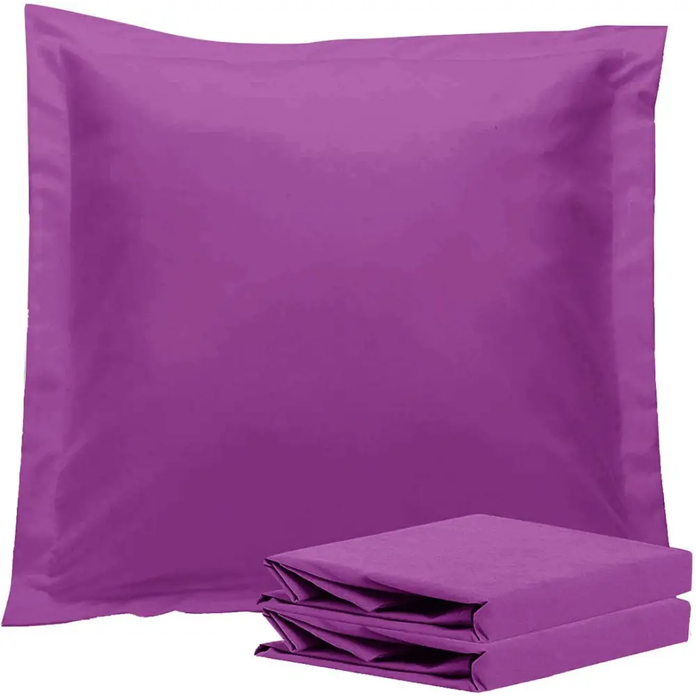1000TC Premium Ultra Soft European Pillowcases 2-Pack Purple - Home & Garden > Bedding > Pillowcases