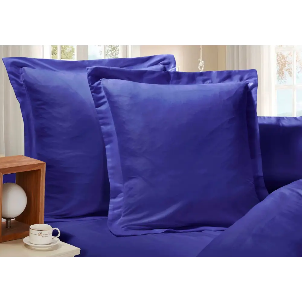 1000TC Premium Ultra Soft European Pillowcases 2-Pack Royal Blue - Home & Garden > Bedding > Pillowcases
