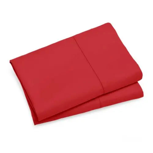 1000TC Premium Ultra Soft Standrad size Pillowcases 2-Pack - Red - Home & Garden > Bedding > Pillowcases
