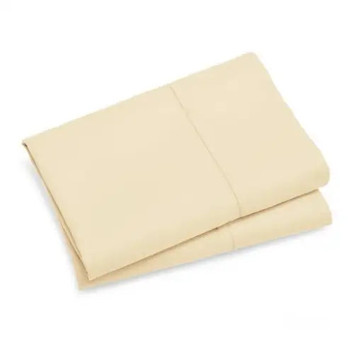 1000TC Premium Ultra Soft Standrad size Pillowcases 2-Pack - Yellow Cream - Home & Garden > Bedding > Pillowcases