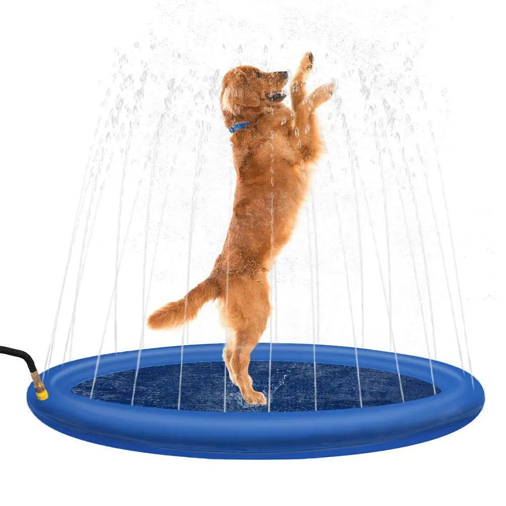 100cm Pet Sprinkler Water Splash Pad Dog/Cat Cooling Pond/Outdoor Toy - Home & Garden > Pool & Accessories > Pool Toys