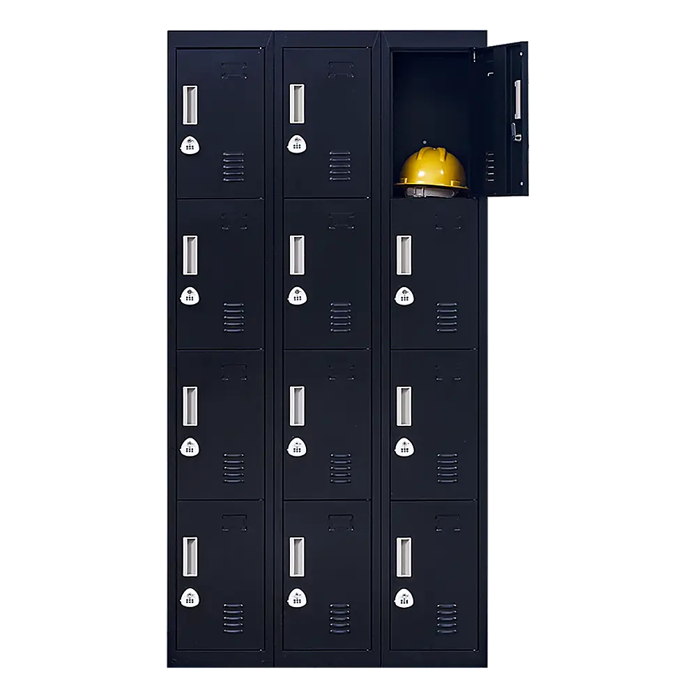 12-Door Locker for Office Gym Shed School Home Storage - 3-Digit Combination Lock - Furniture > Office
