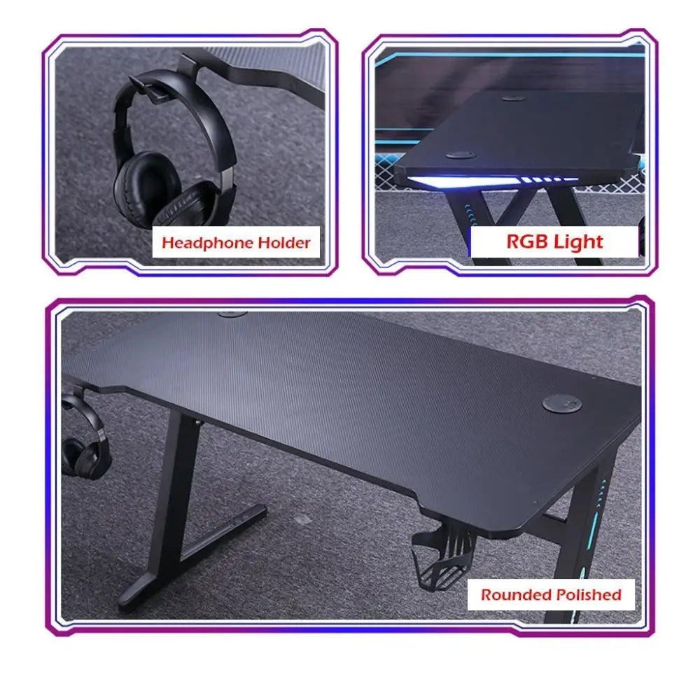120cm Gaming Desk Desktop PC Computer Desks Desktop Racing Table K-Shaped Leg AU - Furniture > Office