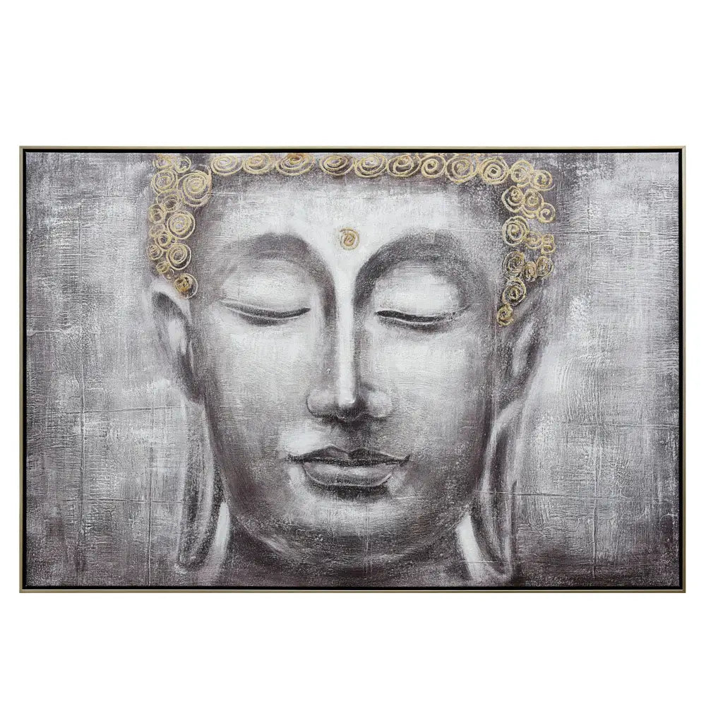 120X80cm Ethereal Enlightenment Champagne Framed Canvas Wall Art - Home & Garden > Wall Art