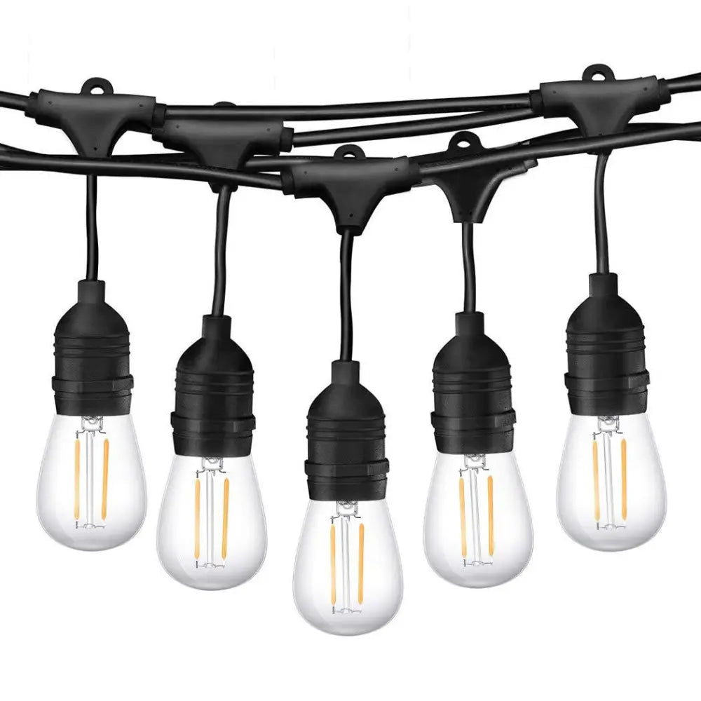 15M Plug Festoon String Lights Kits Globe Outdoor Christmas Party Garden - Occasions > Party Lights