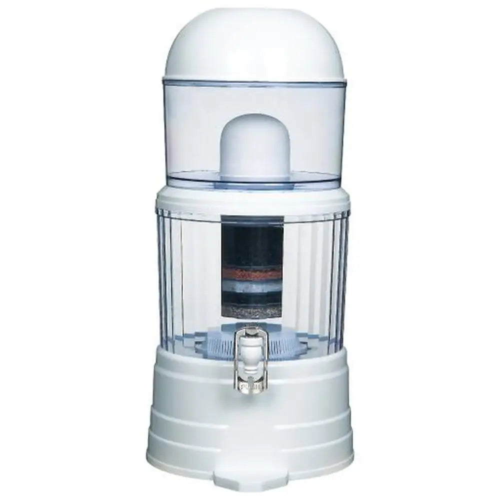 16L Benchtop 8 Stage Water Filter - Ceramic Carbon Mineral Stone Silica Purifier - Appliances > Kitchen Appliances
