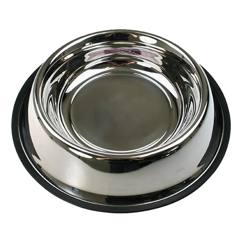 2 x XXL Stainless Steel Pet Bowl Water Bowls Portable Anti Slip Skid Feeder Dog Cat - Pet Care > Dog Supplies > Dog