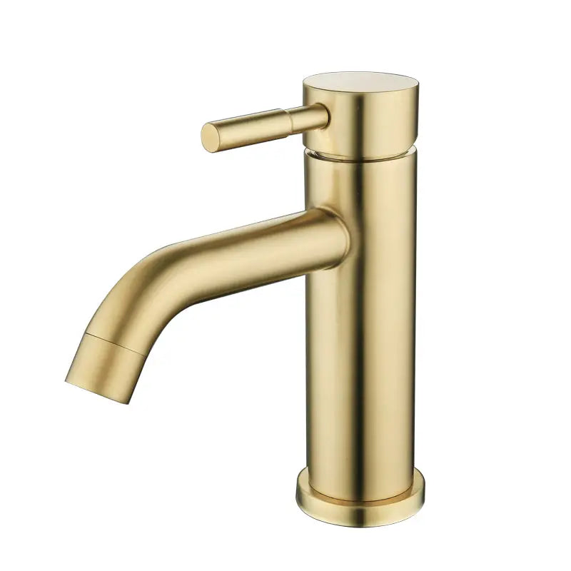 2020 New slim round style basin mount tap low faucet matte black tap mixer spout - Home & Garden > Bathroom Accessories