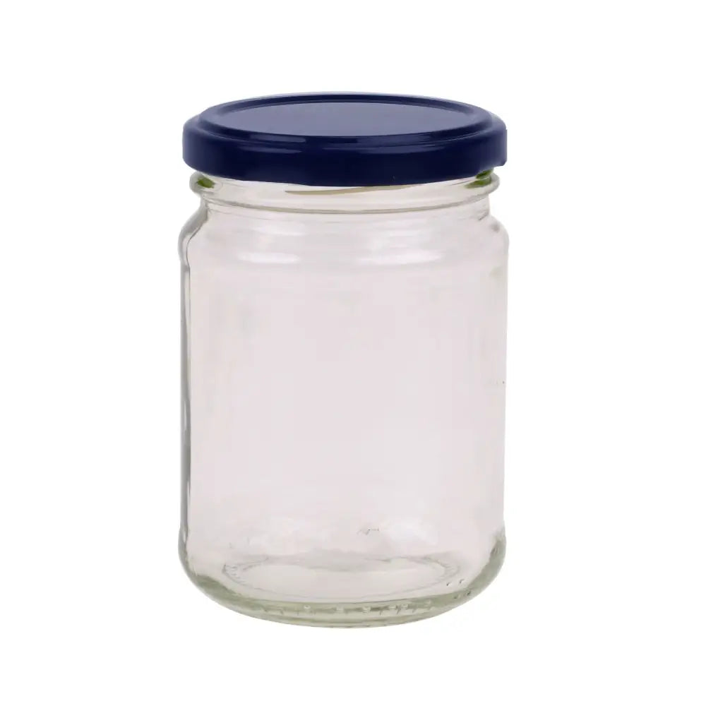 20x 150ml Flint Glass Jars + Twist Finish - Lids Round Food Storage Small Spices - Home & Garden > Storage