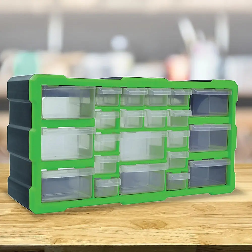 22 Multi Drawer Parts Storage Cabinet Unit Organiser Home Garage Tool Box - Furniture > Office