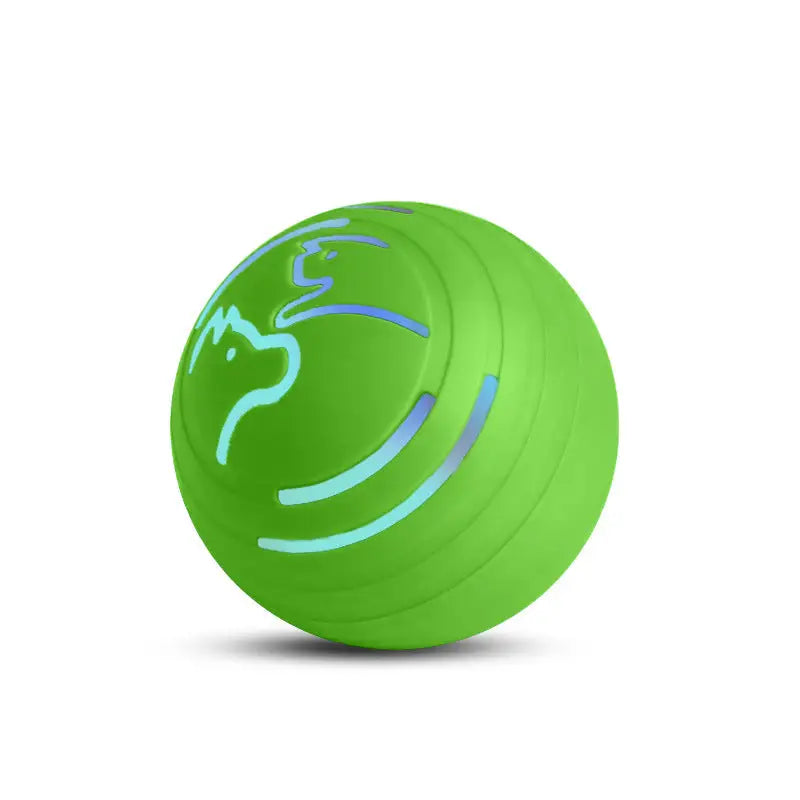 2PCS Green Rechargeable Automatic Jumping Pet Toy Ball - Interactive Smart Play Ball for Dogs & Cats - Pet Care > Toys