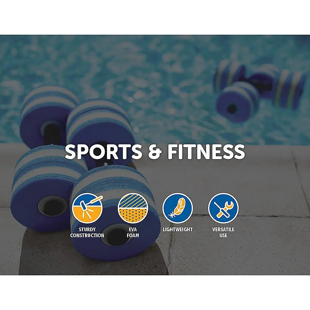 2x Water Aerobics Dumbbell EVA Aquatic Barbell Aqua Fitness - Home & Garden > Pool & Accessories