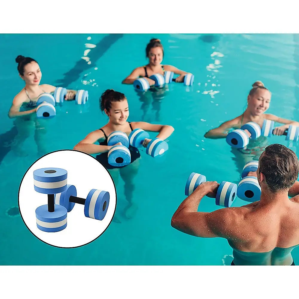 2x Water Aerobics Dumbbell EVA Aquatic Barbell Aqua Fitness - Home & Garden > Pool & Accessories