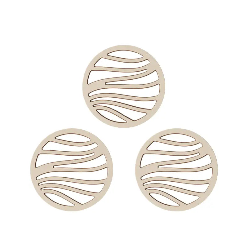 3 pieces of double-layer bowl and dish anti slip circular insulation pad (without bracket) - Home & Garden >
