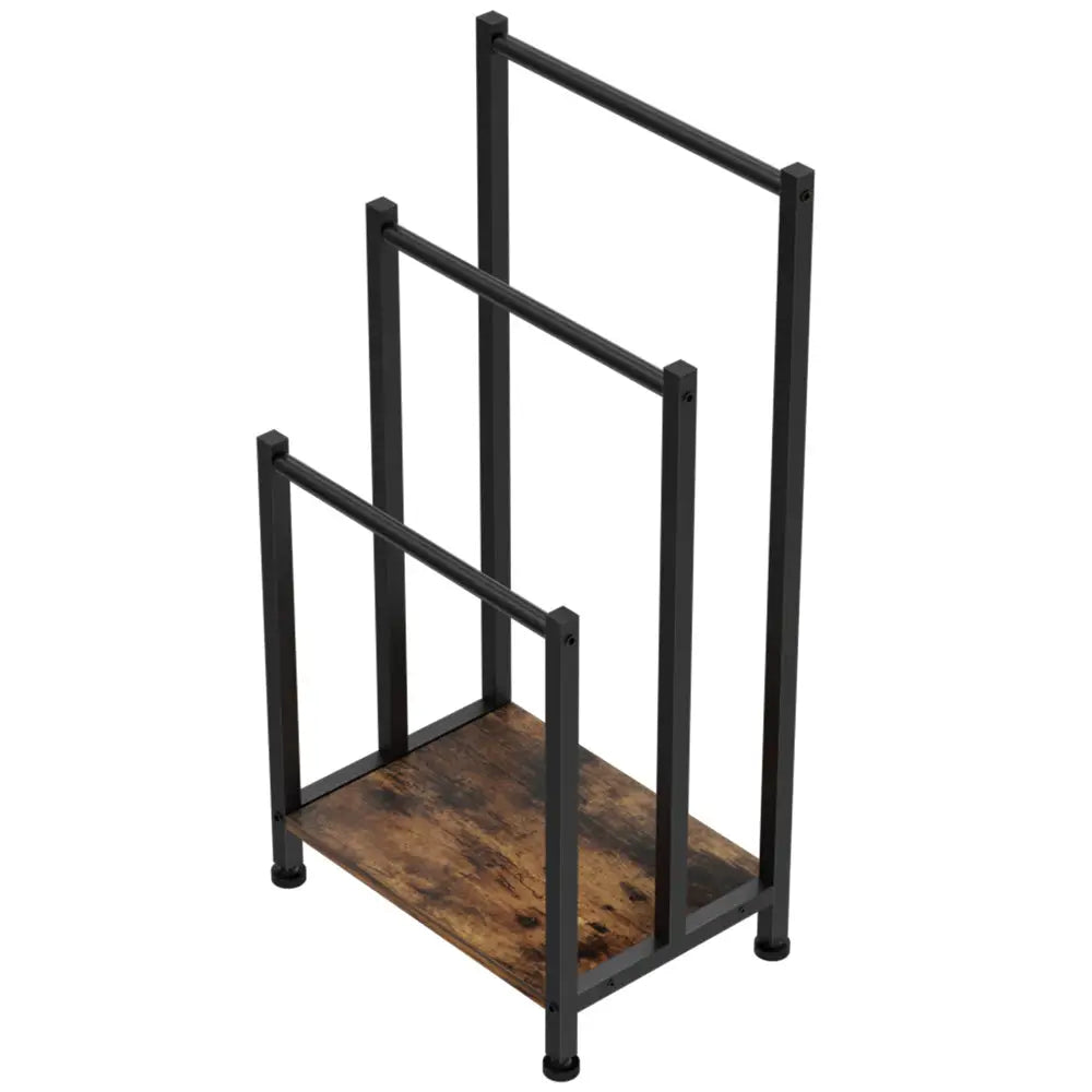 3 Tier Towel Rack Rail Freestanding Holder Bathroom Organizer Laundry Drying Bar - Home & Garden > Bathroom Accessories