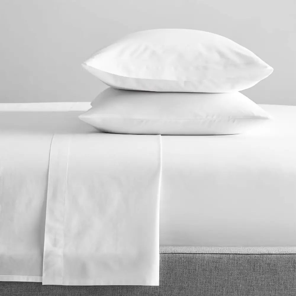 300 Thread Count 100 % Organic Cotton White Sheet Sets by Renee Taylor Mega Queen - Home & Garden > Bedding > Bed Sheets