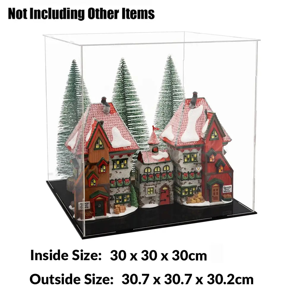 30x30x30CM Acrylic Display Case Dustproof Box Action Figure Model Car Collection - Home & Garden > Storage