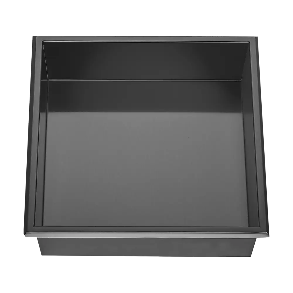 336 x 336 x 101mm Shower Niche Single Shelf Organizer No Tile Needed in Black - Home & Garden > DIY > Kitchen &