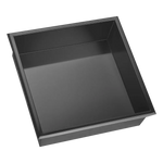 336 x 336 x 101mm Shower Niche Single Shelf Organizer No Tile Needed in Black - Home & Garden > DIY > Kitchen &