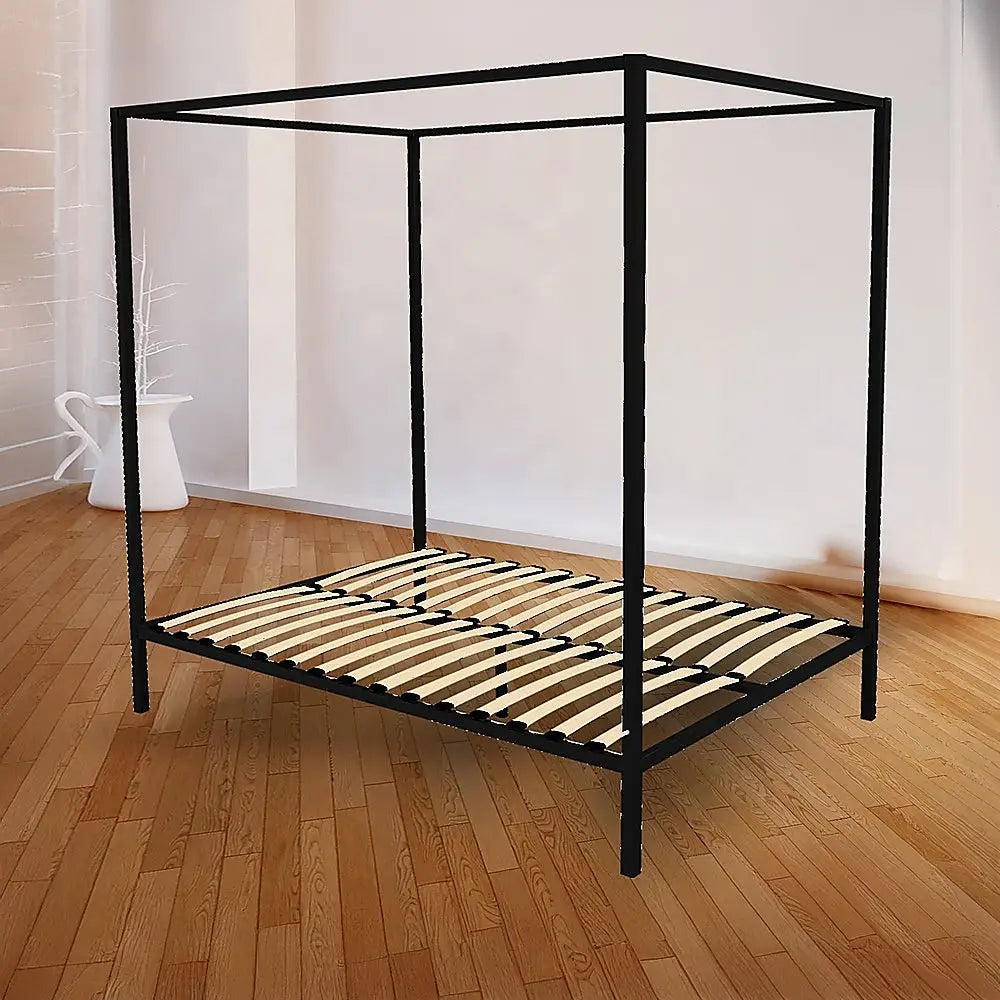 4 Four Poster Queen Bed Frame - Furniture > Bedroom > Beds & Bed Frames