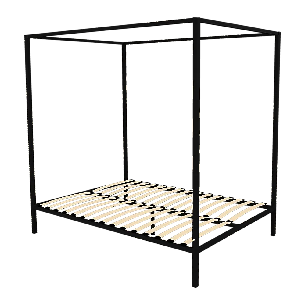 4 Four Poster Queen Bed Frame - Furniture > Bedroom > Beds & Bed Frames