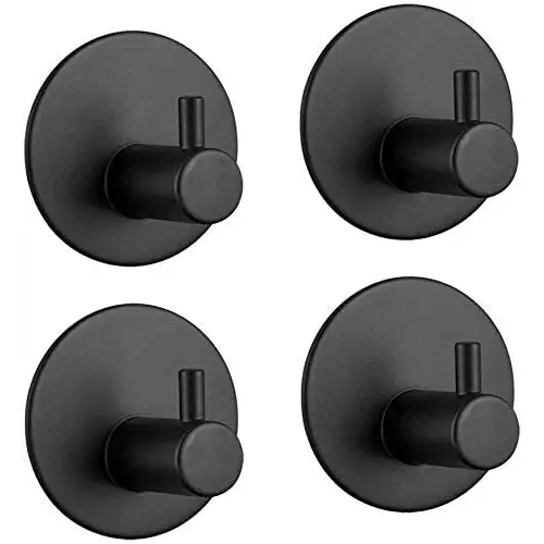 4 Pack Stainless Steel self-Adhesive Wall Hook for Bathroom and Kitchen - Home & Garden > DIY > Kitchen & Bathroom DIY
