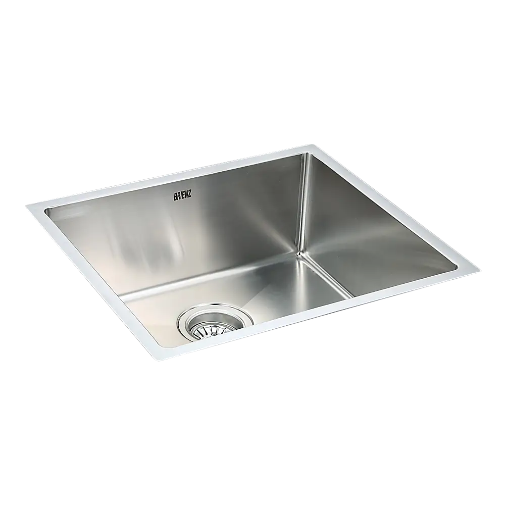 490x440mm Handmade Stainless Steel Undermount / Topmount Kitchen Laundry Sink with Waste - Furniture > Bathroom > Sinks