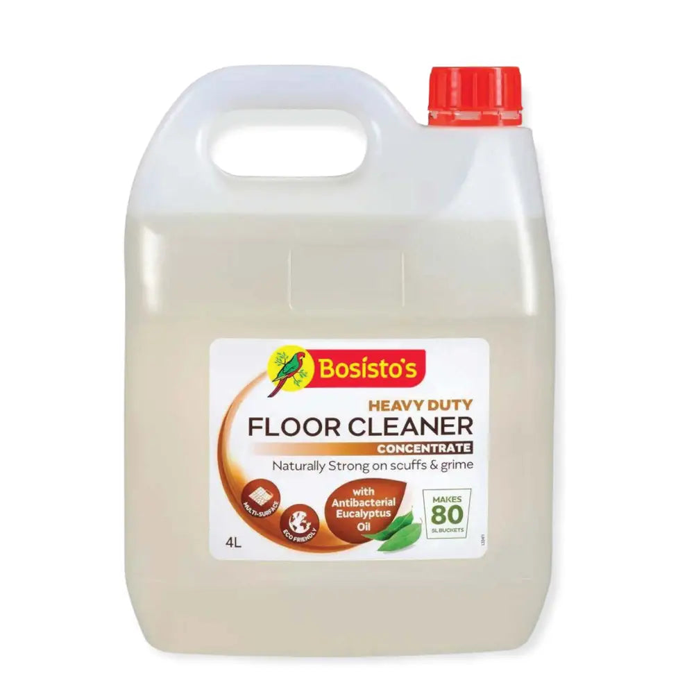 4L Floor Cleaner Concentrate Bosistos Heavy Duty Surface Cleaning Eucalyptus Oil - Home & Garden > Laundry & Cleaning >