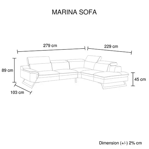 5 Seater Lounge Cream Colour Leatherette Corner Sofa Couch with Chaise - Furniture > Sofas