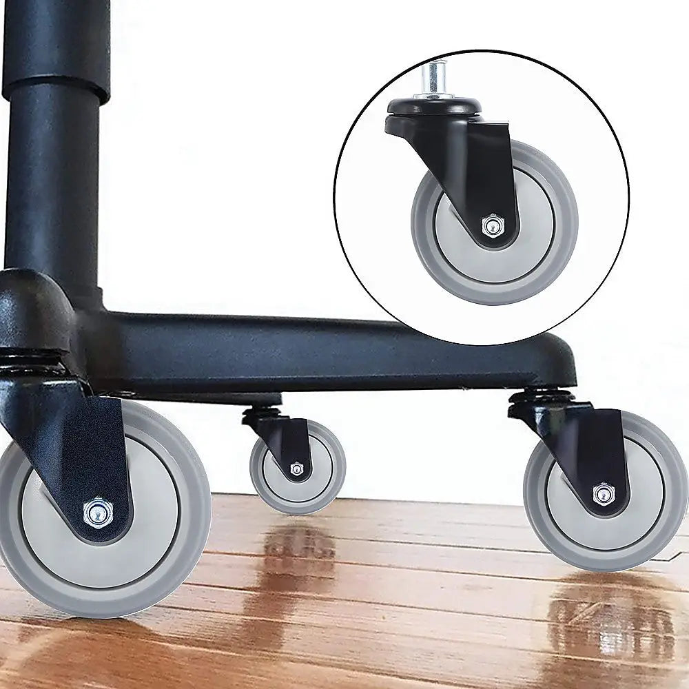 5x Office Chair Caster Wheels Set Heavy Duty & Safe for All Floors w/Universal Fit - Furniture > Office