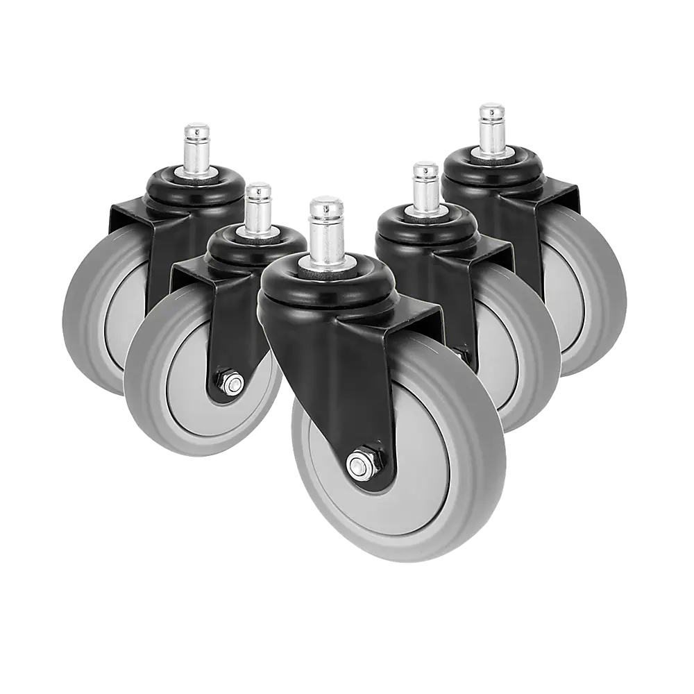 5x Office Chair Caster Wheels Set Heavy Duty & Safe for All Floors w/Universal Fit - Furniture > Office