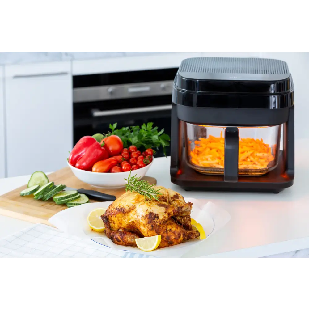 6.5L Glass Digital Air Fryer Oven 1200W >200°C Easy Cleaning - Appliances > Kitchen Appliances
