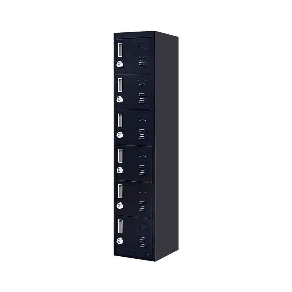 6-Door Locker for Office Gym Shed School Home Storage - Furniture > Office