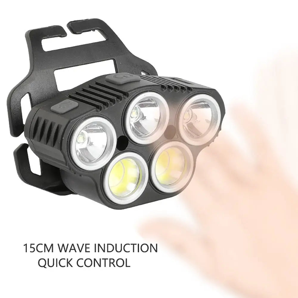 6 Modes LED Head Torch Induction Headlight Camping COB Infrared Strong Lights - Home & Garden > Lighting