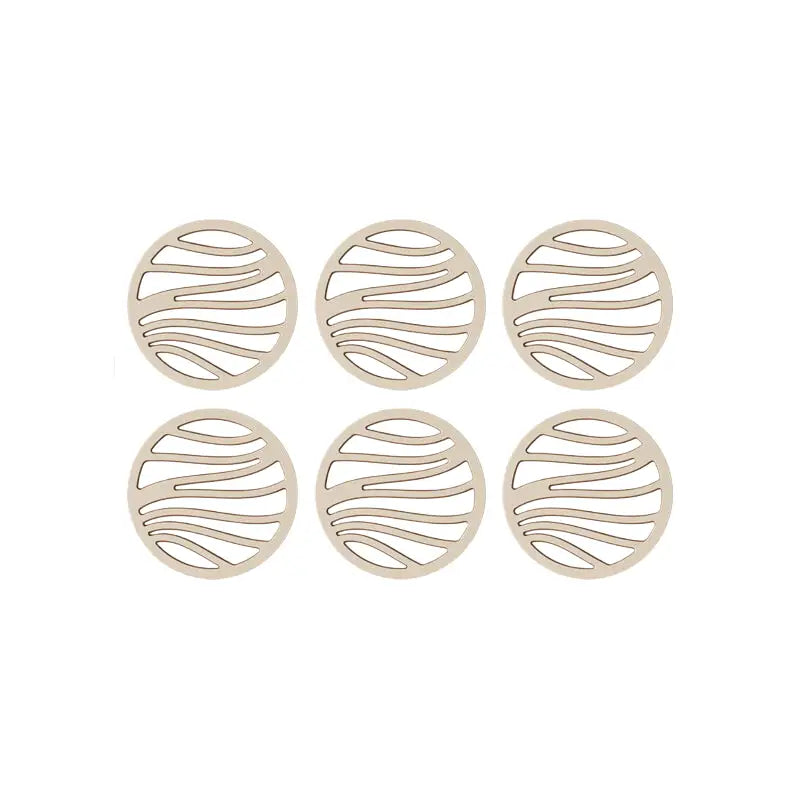 6 pieces of double-layer bowl and dish anti slip circular insulation pad (without bracket) - Home & Garden >