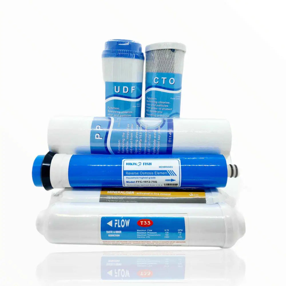 6 Stage RO Water Filter Cartridge Replacement Pack Reverse Osmosis Home System - Appliances > Kitchen Appliances