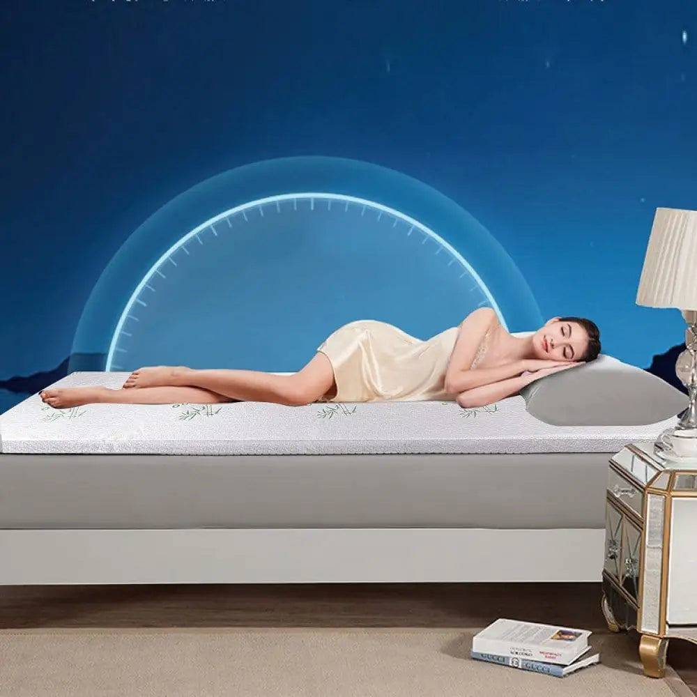 6cm Memory Foam Mattress Topper with Bamboo Cover - King - Furniture > Mattresses > Mattress Toppers