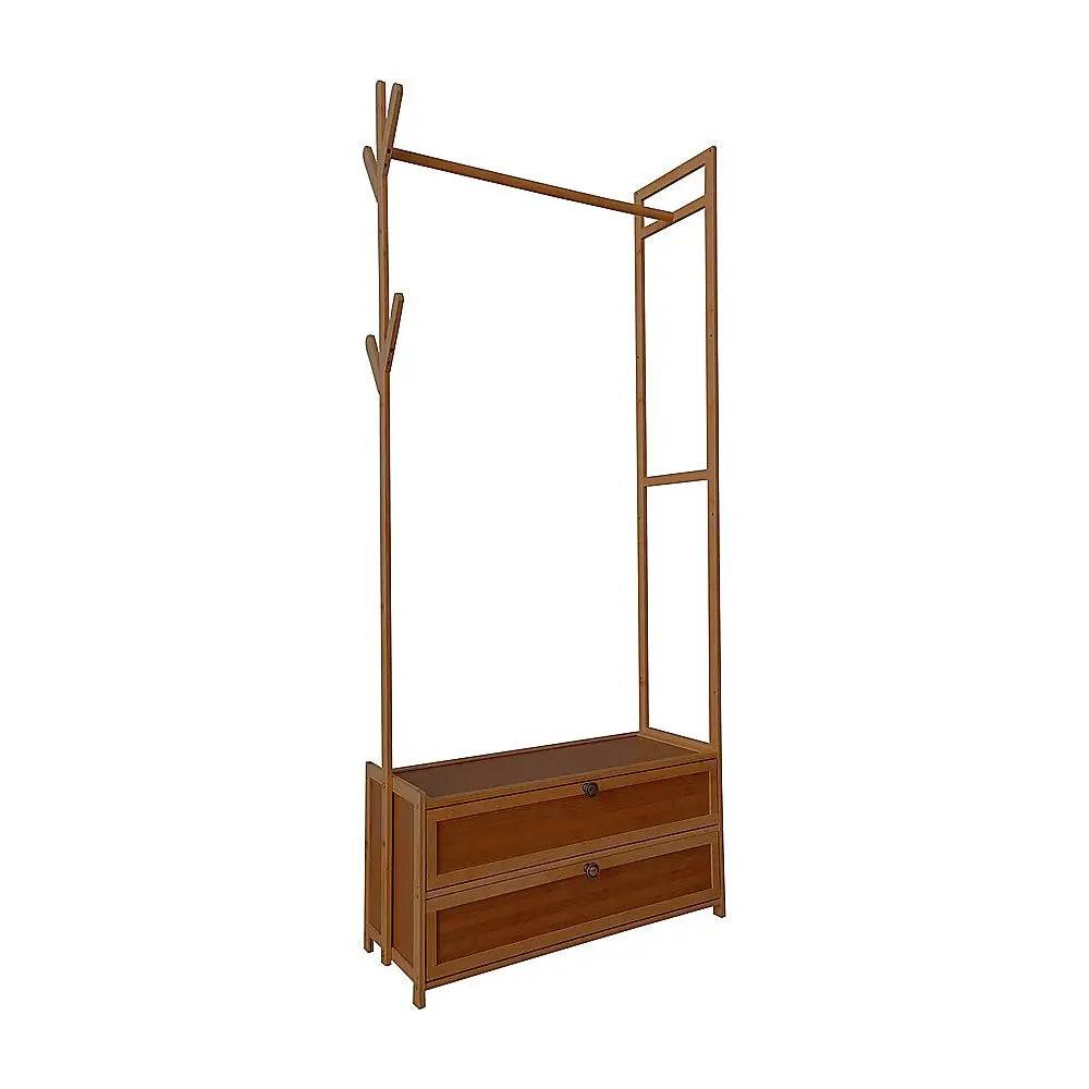 70cm Clothes Rack Stand Storage Shelves Modern Coat Tree - Home & Garden > Storage > Clothing & Wardrobe Storage