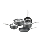8-Piece Cookware Set with Non-stick Coating and Glass Lids - Home & Garden > Kitchenware > Skillets & Frying Pans
