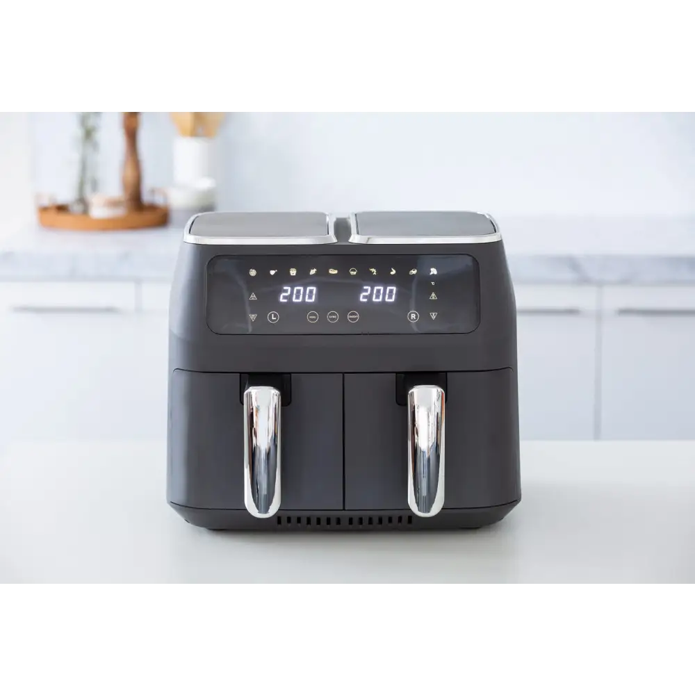 8L Dual Zone Digital Air Fryer with 200C 10 Cooking Programs - Appliances > Kitchen Appliances