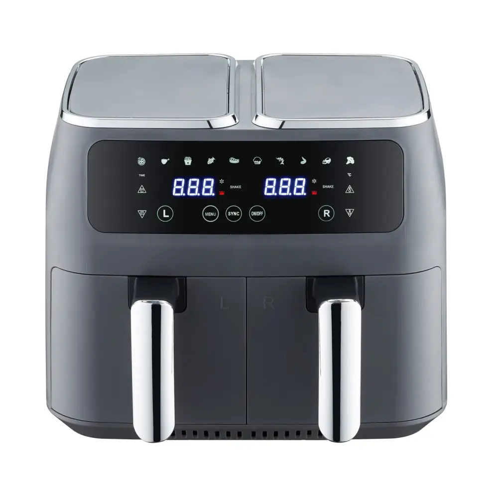8L Dual Zone Digital Air Fryer with 200C 10 Cooking Programs - Appliances > Kitchen Appliances