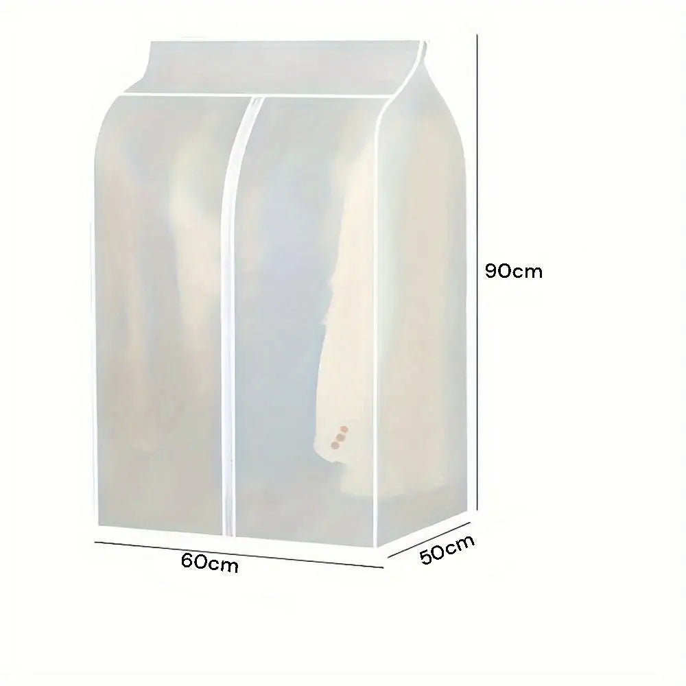 90cm Clothes Dust Cover Wardrobe Cloth Cover Clothes Storage Bag For Garments Suits Dresses Coats - Home & Garden >