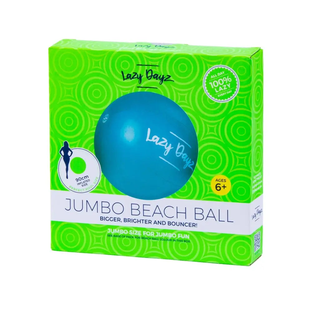 90cm Lazy Dayz Inflatable Jumbo Beach Ball - Teal - Home & Garden > Pool & Accessories > Pool Toys & Inflatables