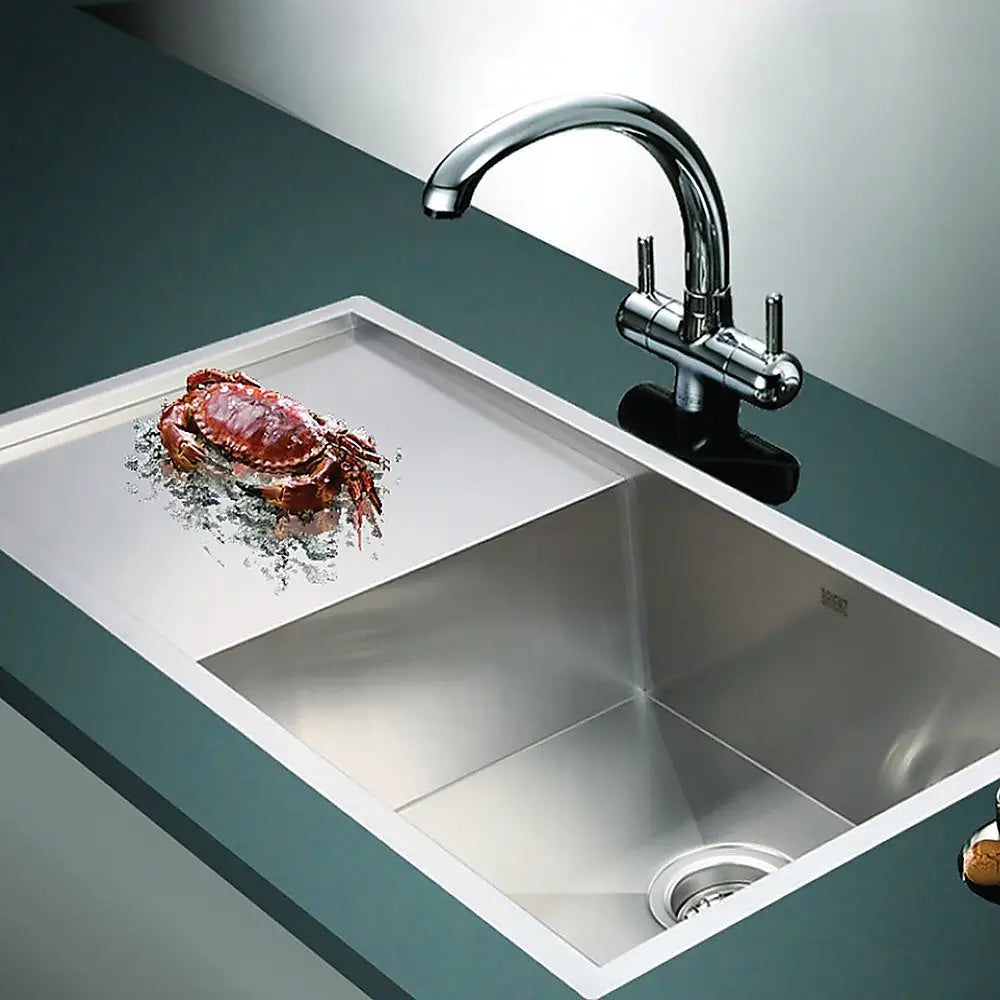 960x450mm Handmade Stainless Steel Undermount / Topmount Kitchen Sink with Waste - Furniture > Bathroom > Sinks