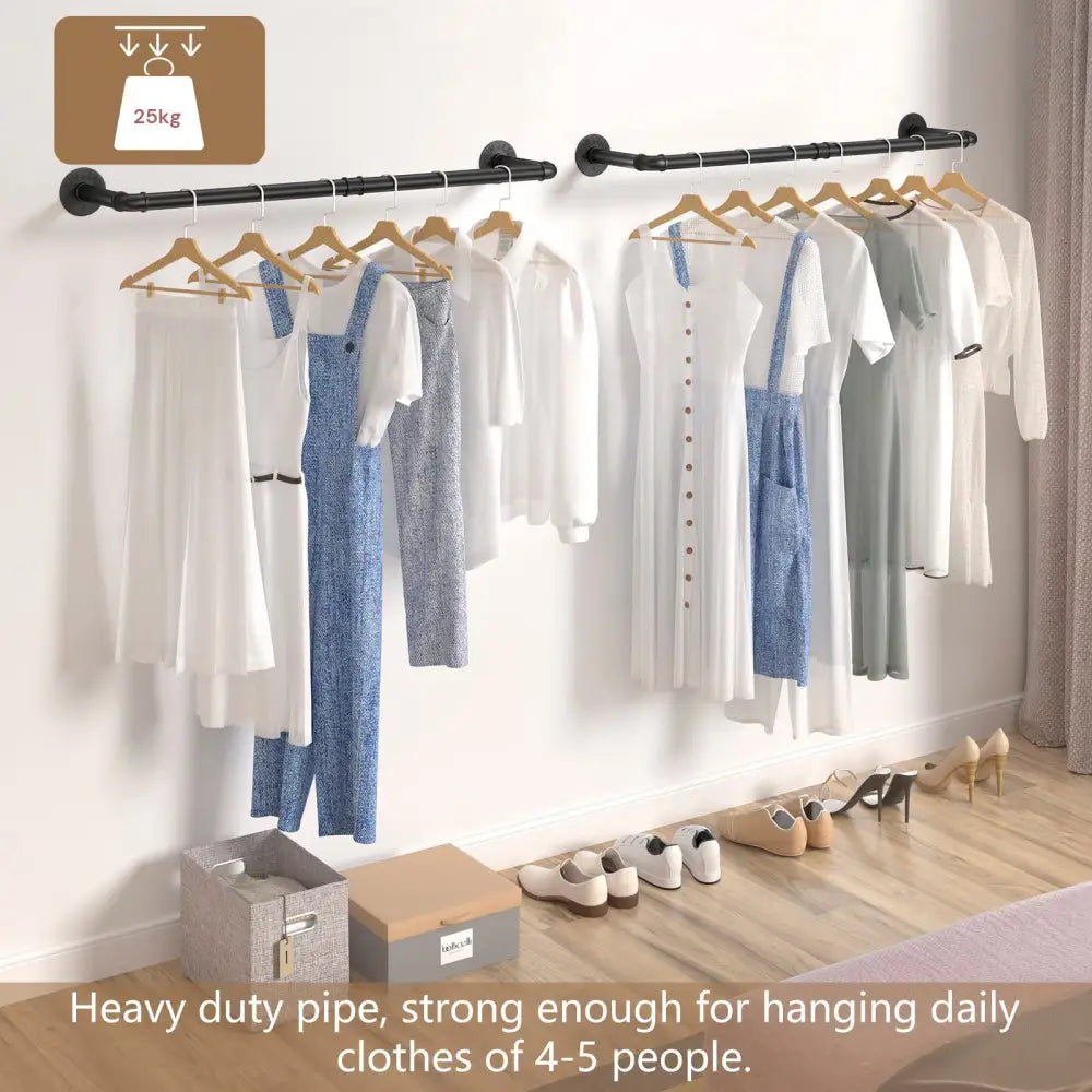 97cm Clothing Racks for Hanging Clothes Garment Rack Industrial Pipe clothes Rack Drying Rack - Home & Garden > Storage