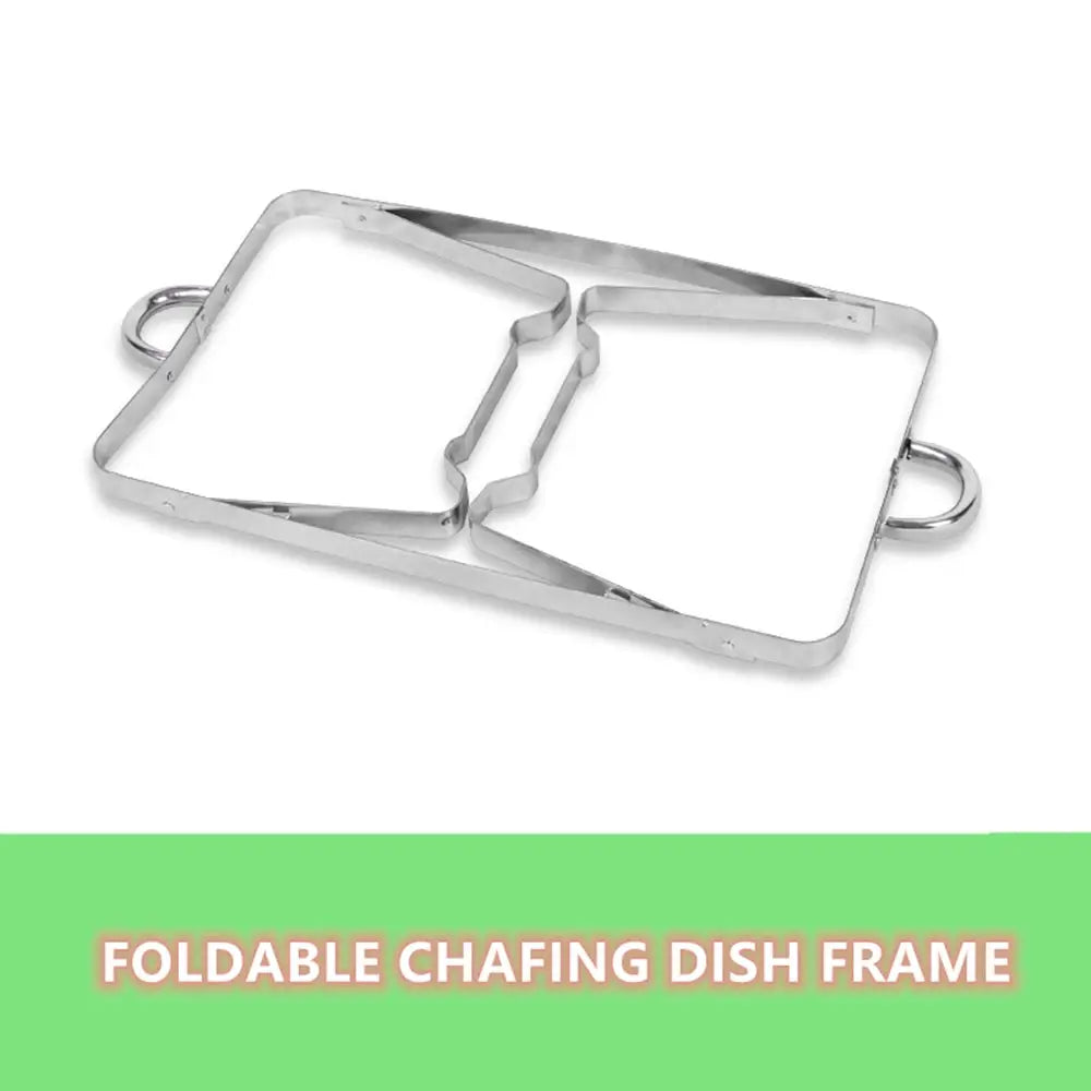 9L Chafing Dish Set Buffet Pan Bain Marie Bow Stainless Steel Food Warmer(3*3L) - Home & Garden > Kitchenware