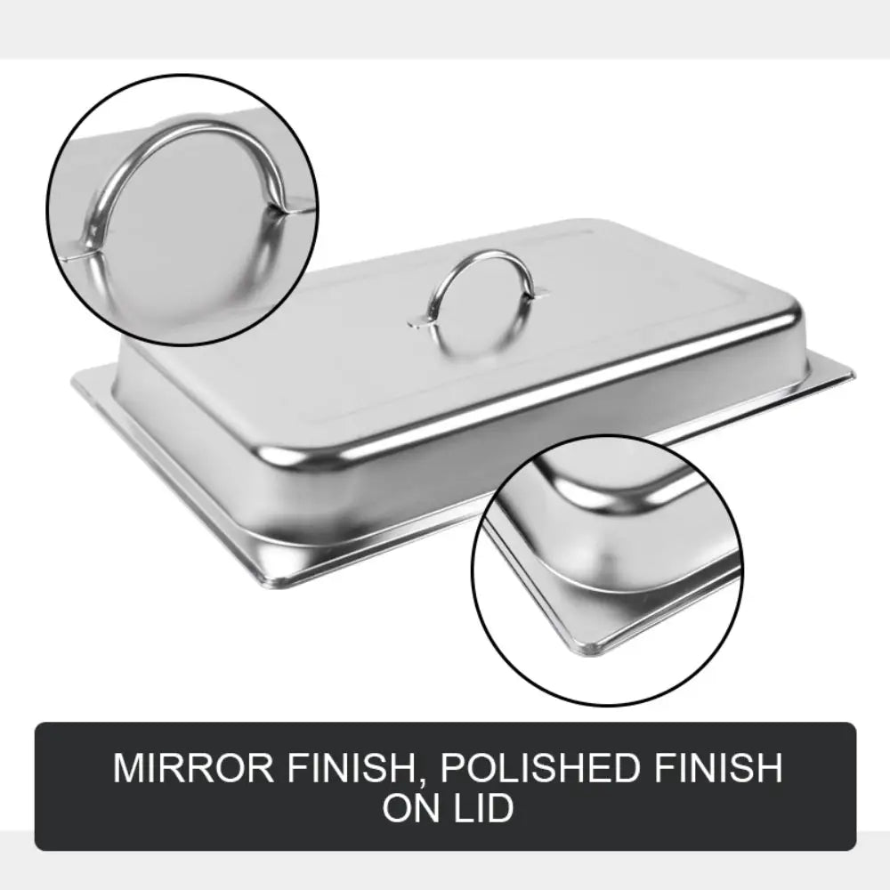 9L Chafing Dish Set Buffet Pan Bain Marie Bow Stainless Steel Food Warmer - Home & Garden > Kitchenware