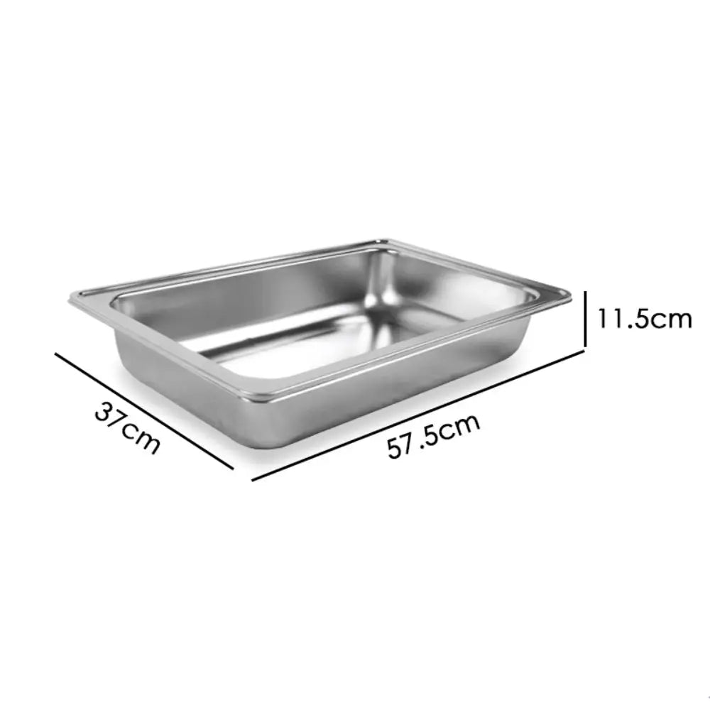 9L Chafing Dish Set Buffet Pan Bain Marie Bow Stainless Steel Food Warmer - Home & Garden > Kitchenware
