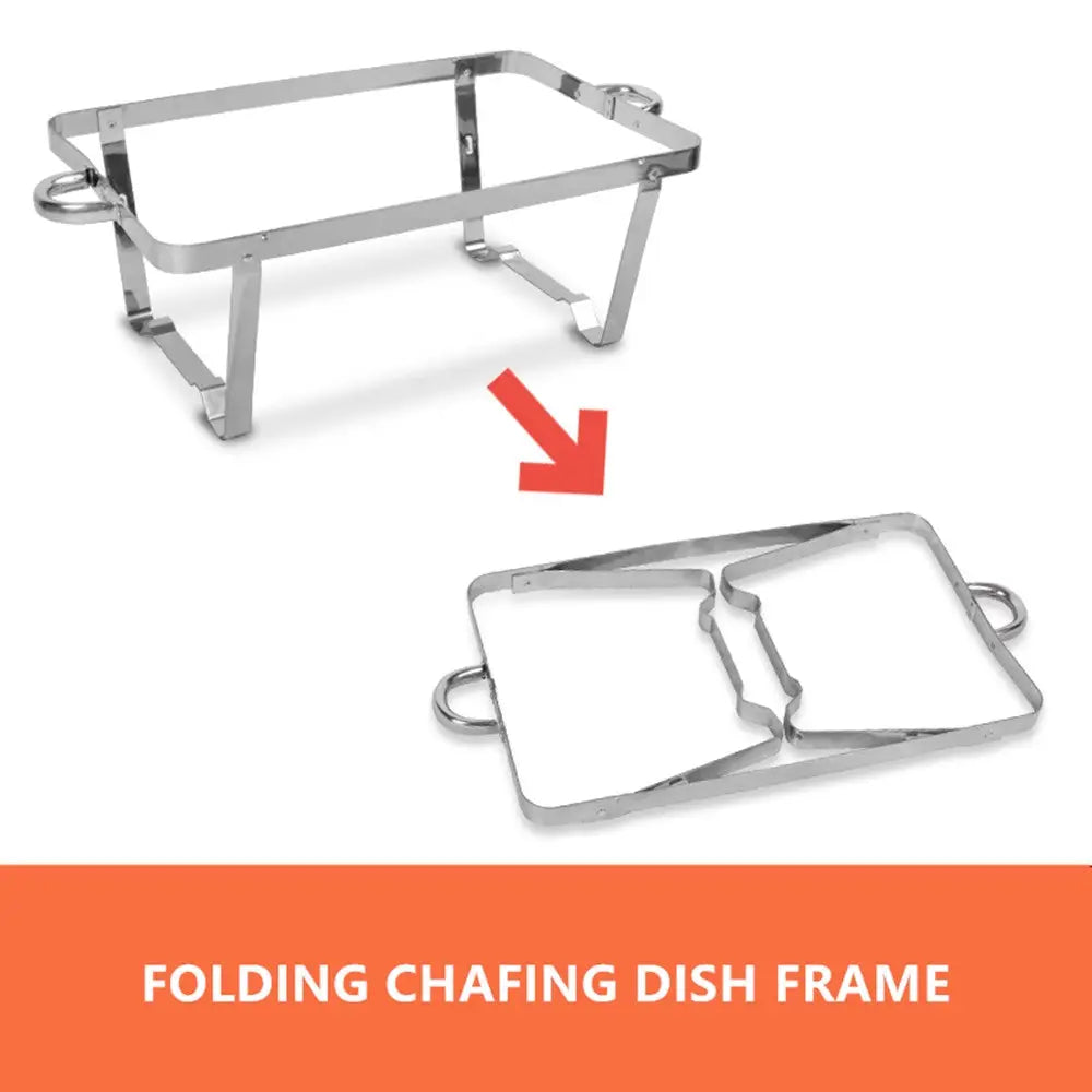 9L Chafing Dish Set Buffet Pan Bain Marie Bow Stainless Steel Food Warmer(2*4.5L) - Home & Garden > Kitchenware